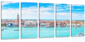 Quadri 5 pezzi – Vista su Venezia