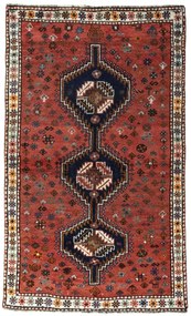Shiraz Tappeto 110 x 190 Rosso (Iran) Annodato A Mano