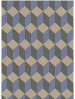 Cole & Son Carta da parati Delano - Blue/  Black
