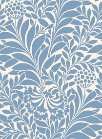 Cole & Son Carta da parati Honeysuckle - Cornflower Blue