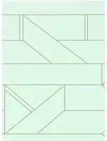 Geometrische Tapete Barbican von Scion - Mint