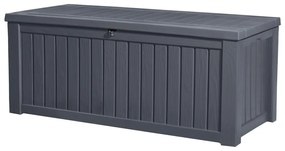 Keter contenitore da giardino rockwood 570 l antracite