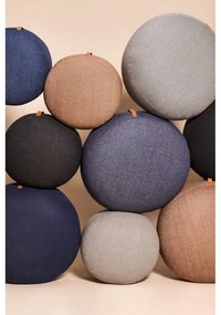 Pouf Turenio blu scuro, ø 70 cm Mochi - Hübsch