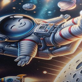 Quadro su tela – Astronauta felice nello spazio