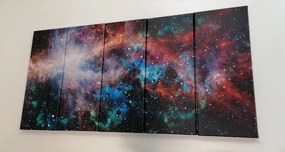 Quadri 5 pezzi – Galassia infinita
