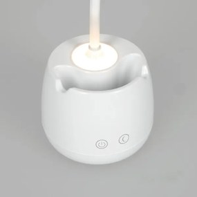 Lampada da tavolo flessibile ricaricabile a LED dimmerabile LUSIA LED/5W/5V 3000/4000K 1200 mAh bianco