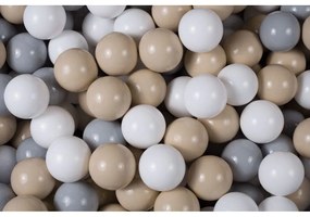 Piscina di palline grigia in velluto a coste ø 90x30 cm Montessori – Meowbaby