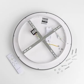Brilagi - Plafoniera LED dimmerabile FALCON II, 67W, 230V, Ø 40 cm, nera, con telecomando
