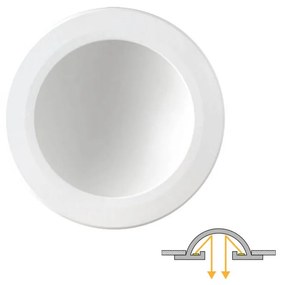 Faro LED da incasso Rotondo Luce INDIRETTA 20W Foro Ø155mm Colore  Bianco Naturale 4.000K