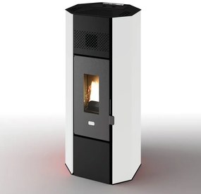 Stufa a pellet ventilata Titti 5 kW bianco