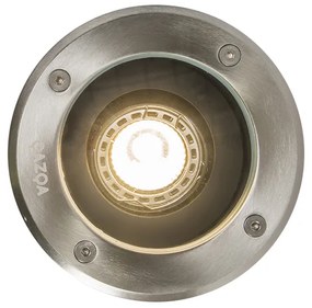 Faretto da giardino moderno in acciaio orientabile IP65 - Delux