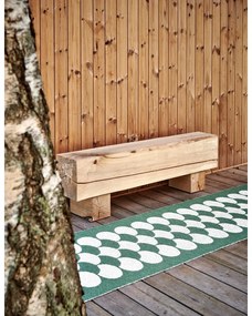 Passatoia da interno/esterno verde/color crema 70x250 cm Poppy Oregano – Pappelina