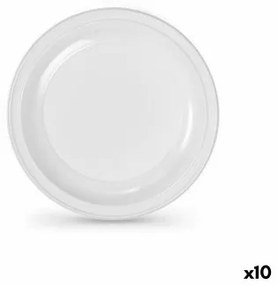 Set di piatti riutilizzabili Algon Bianco Plastica 22 x 22 x 1,5 cm (36 Unità)