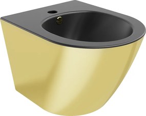 Mexen Lena bidet sospeso, nero opaco/oro - 35224876