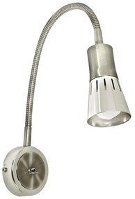 Lampada flessibile ARENA 1xE14/40W/230V cromo