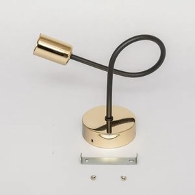 Lampada da parete OXFORD 1xE27/15W/230V oro/nero