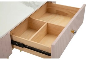 Consolle rosa 100x40 cm Montpellier - Mauro Ferretti