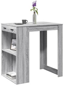 Tavolo Da Bar Grigio Sonoma 102x70x103,5 Cm İn Truciolato /