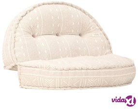 vidaXL Pouf 100x20 cm in Tessuto Beige