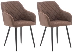 Sedia Da Pranzo Shila Con Braccioli, Set Di 2 / Türkis / Stoff