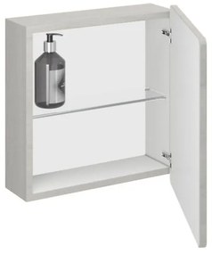 Pensile bagno Armonia rovere nordico, 1 anta apertura da sinistra P 16 x L 39 x H 39 cm