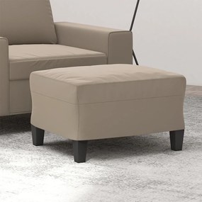 Poggiapiedi Tortora 60x50x41 Cm İn Tessuto Microfibra /