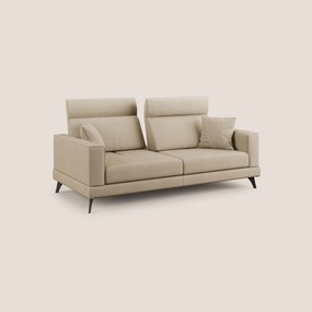 Slide Divano con schienali traslanti e poggiatesta in tessuto smacchiabile T05 beige