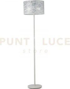 Piantana batik bianca 1 luce attacco e27 40x40x168cm