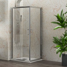 Box doccia angolo 80x80 scorrevole altezza 190 Kamalu-1000 - KAMALU