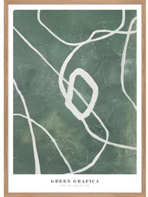 Dipinto 52x72 cm Green Grafica – Malerifabrikken