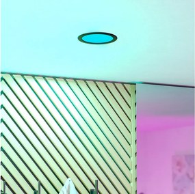 Eglo 901427-LED RGBW Faretto da incasso per bagno FUEVA-Z LED/9,5W/230V 16,8 cm IP44 nero