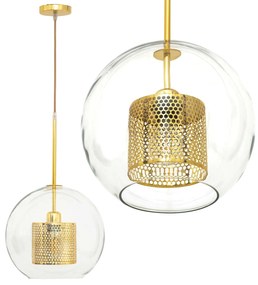 Lampada pensile di vetro oro loft APP555-1CP 25cm