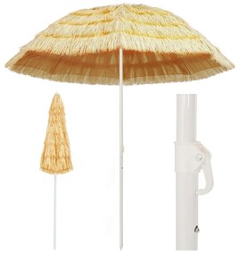 Ombrellone Da Spiaggia Naturale 240 Cm İn Stile Hawaiano /