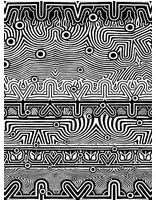 Jean Paul Gaultier Carta da parati Nouvelle Vague - Noir/ Blanc