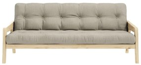 Divano letto beige 204 cm Grab - Karup Design