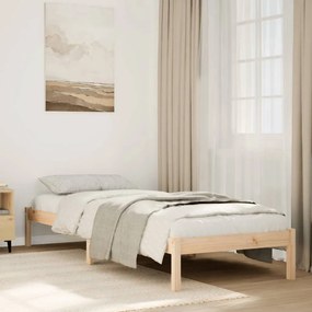 Letto Extra Lungo Senza Materasso 90x210 Cm İn Legno Di Pino /