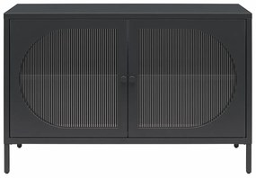 Vetrina in metallo nero 100x64x40 cm Luna - Støraa