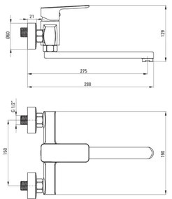 Deante BLO_080M - Miscelatore per lavello MARO in cromo lucido
