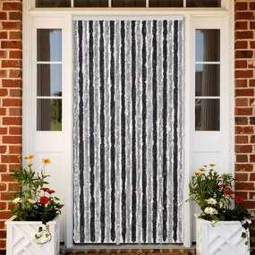 Tenda Antimosche Grigia E Nera 90x200 Cm İn Ciniglia /