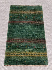 Loribaft Tappeto 100 x 60 Verde (Iran) Annodato A Mano