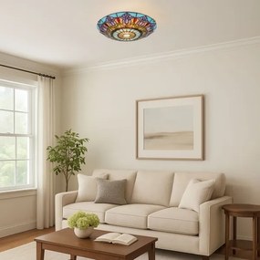 Brilagi - Plafoniera in stile Tiffany LORAS 2xE27/60W/230V