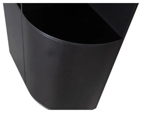 Libreria modulare nera in legno di pino 78x210 cm Finca - WOOOD