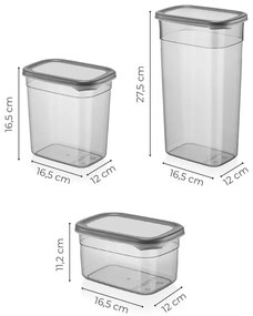 Dózy v sadě 18 ks na sypké potraviny Fresco – Hermia