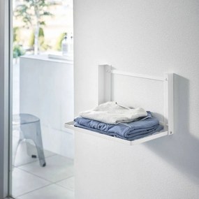 Mensola da bagno da parete bianco opaco in acciaio Tower – YAMAZAKI