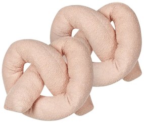 Set di 2 cuscini peluche rosa 172 x 14 cm GLADIOLUS Beliani