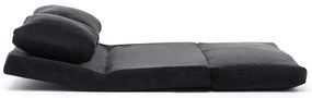 Divano letto nero 120 cm Taida - Balcab Home