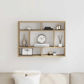 Scaffale A Parete Rovere Artigianale 75x16x55 Cm İn Truciolato /