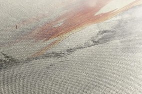 Quadro su tela – Sole calante sulle montagne innevate