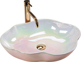 Lavabo da appoggio Rea Akoya Pearl