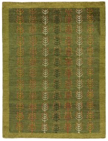 Gabbeh Tappeto 150 x 190 Verde (Iran) Annodato A Mano